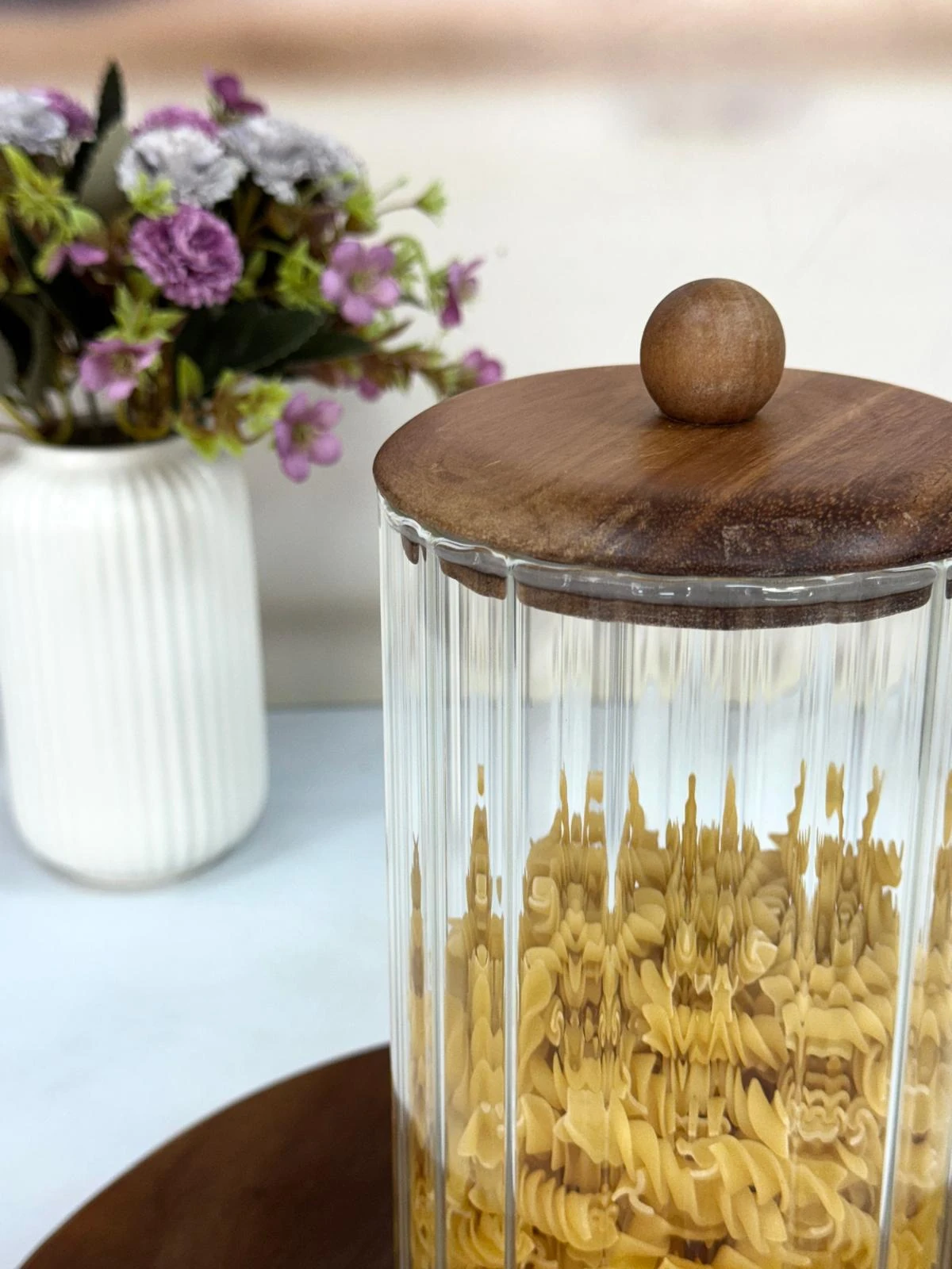 AKASYA KAPAKLI LINE CAM KAVANOZ 1550 ML