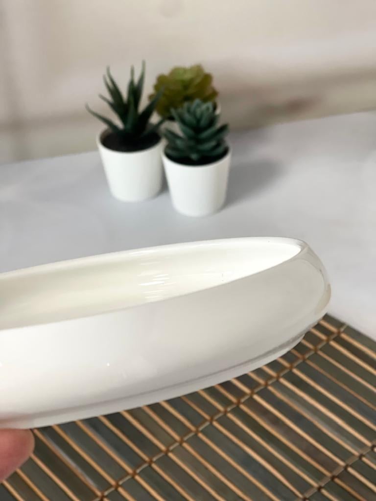 ACAR Bıanco Perla Porselen Yuvarlak Tabak 18x3 Cm