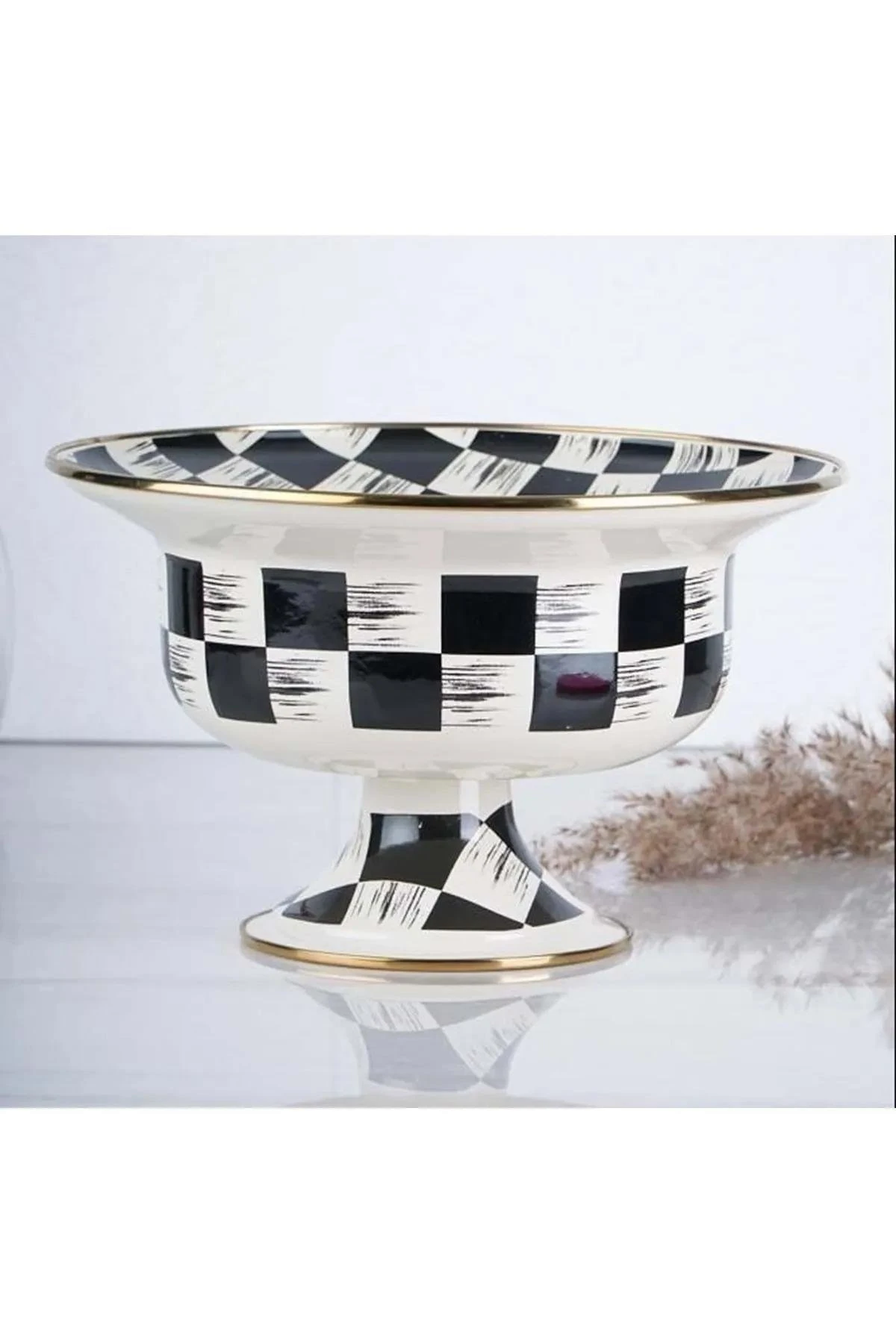 ACAR Qualıta-Kıng Emaye Büyük Meyvelik Dama Dekor