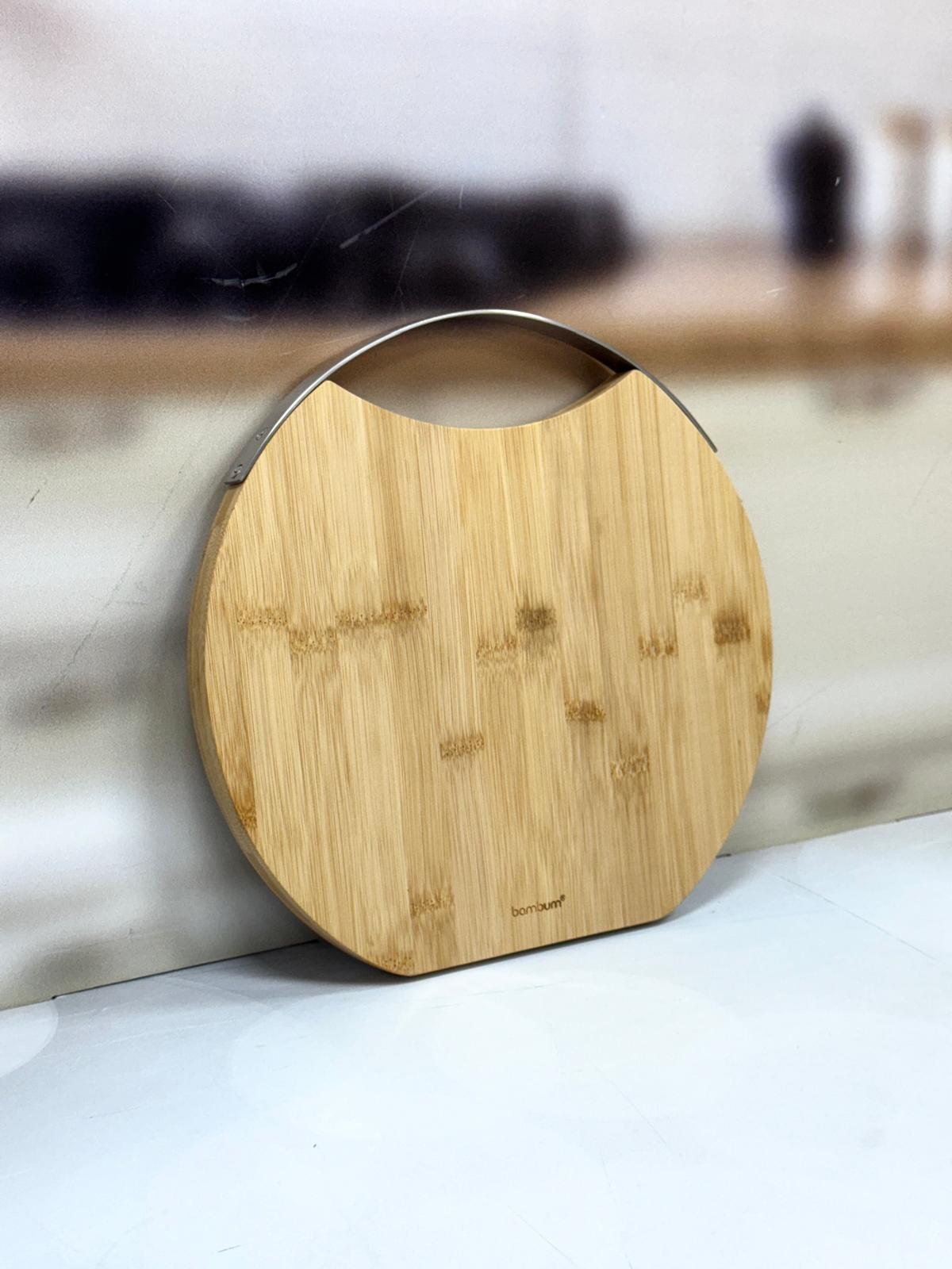 Bambum Zoe Metal Kulplu Kesme Tahtası 30 Cm