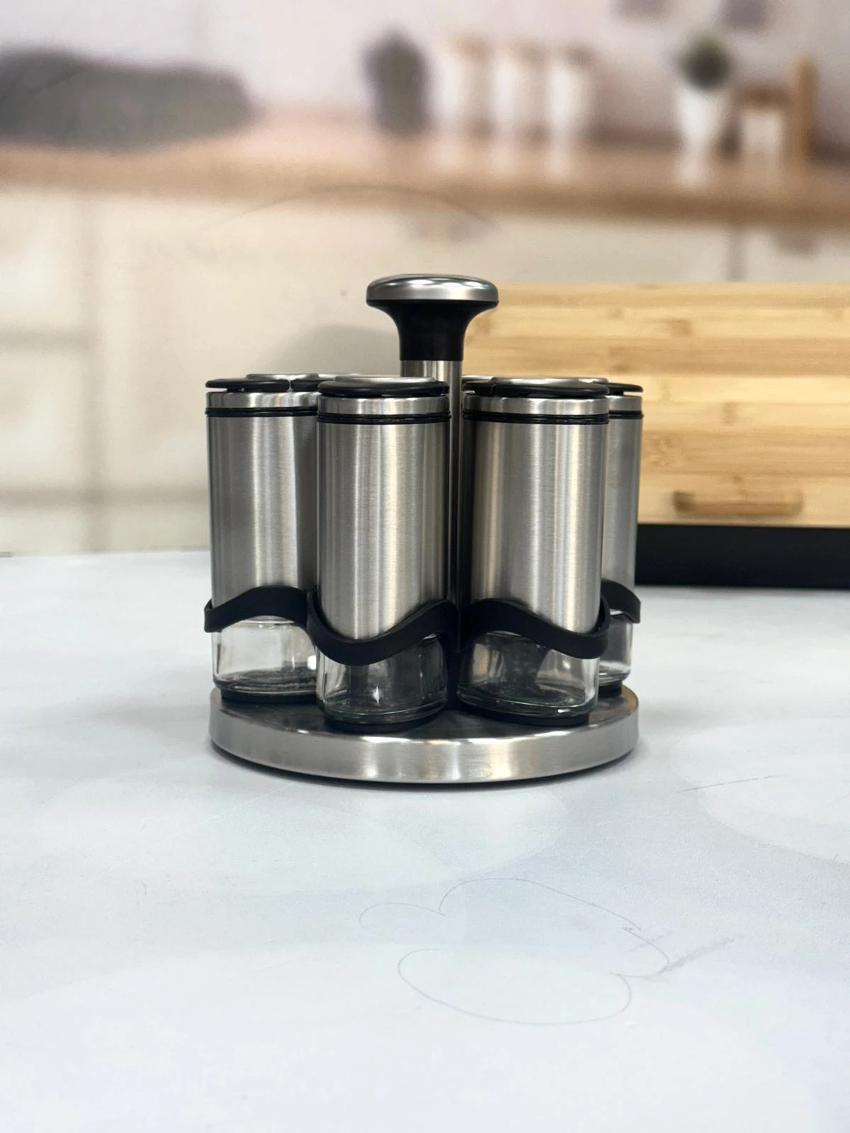 Basil 7 li 115 Ml Döner Standlı Baharat Seti