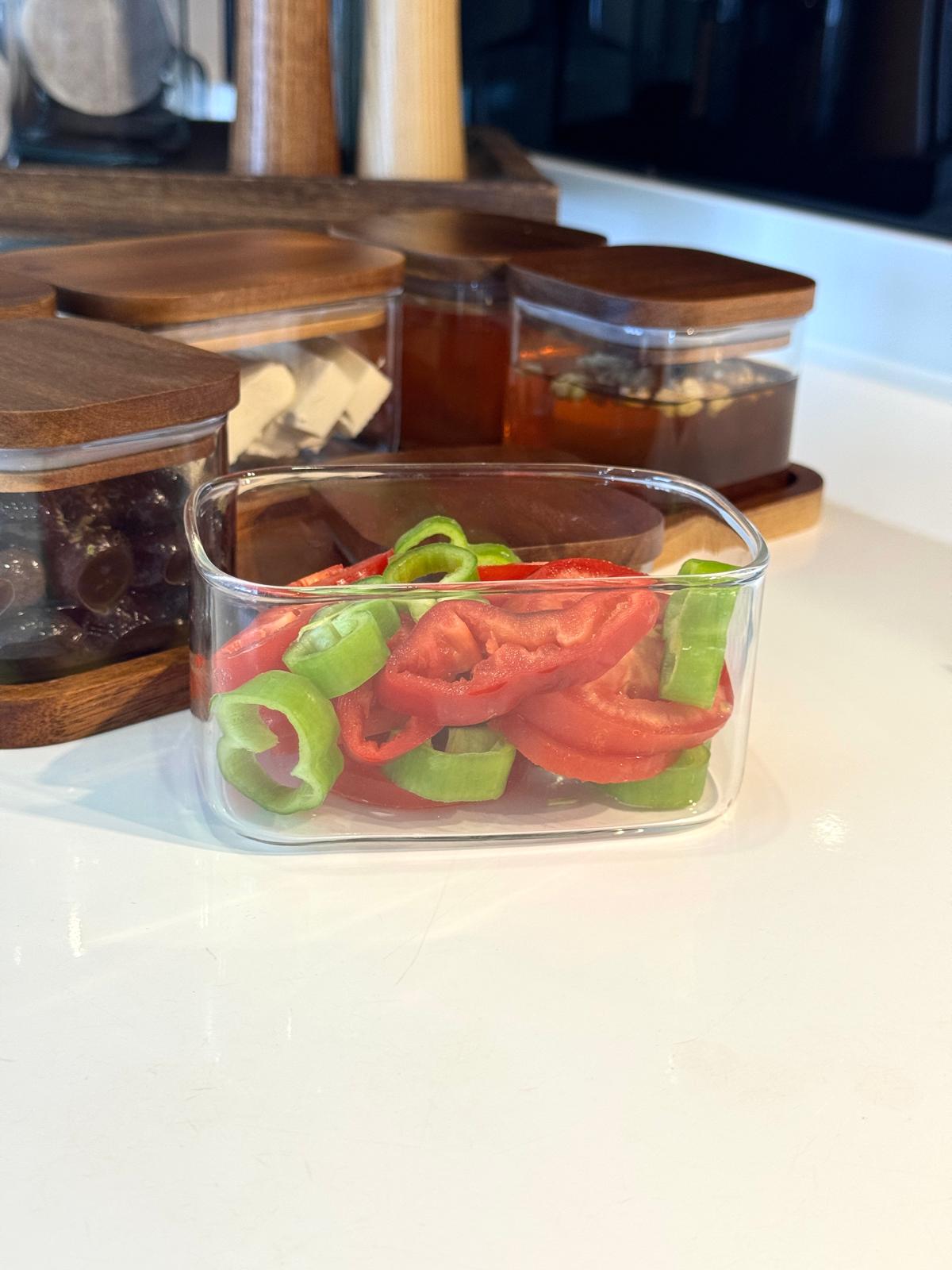 Akasya Kapaklı Cam Kahvaltılık Seti