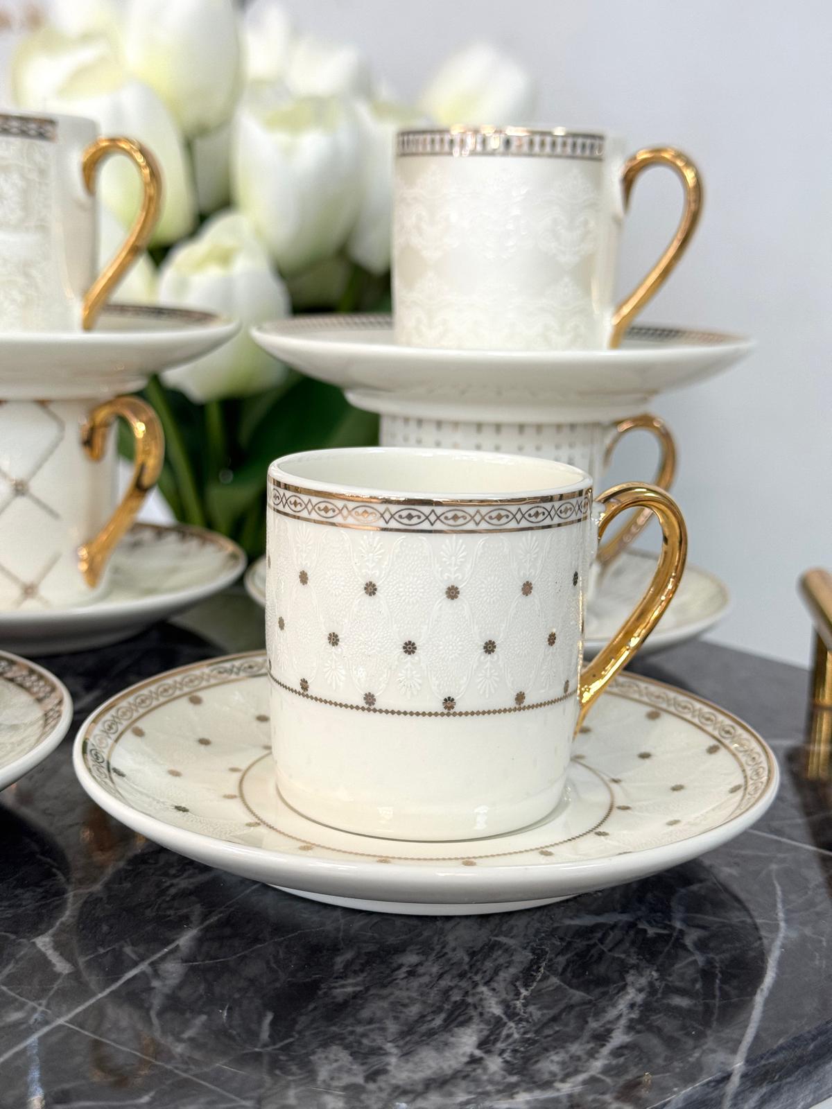 6 Kişilik Porselen Fincan Takımı 90 Ml