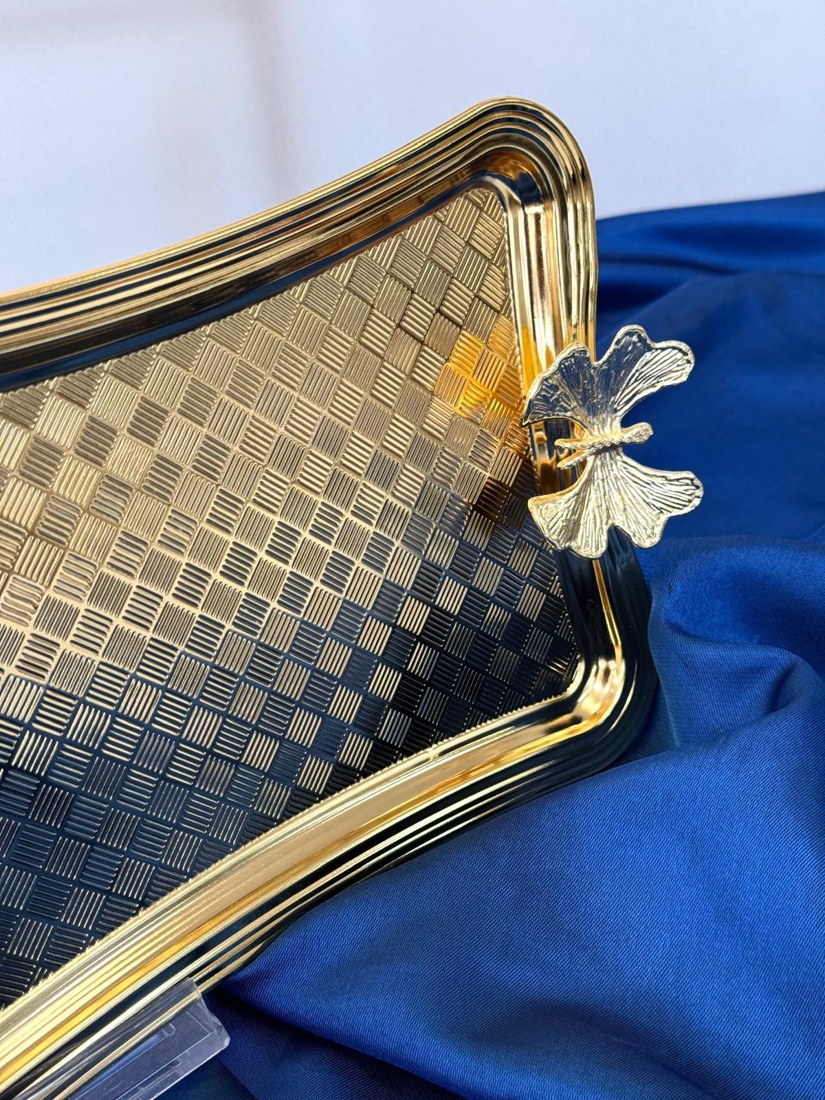 AROW Arow Kelebekli Gold  Tepsi 26/17 Cm