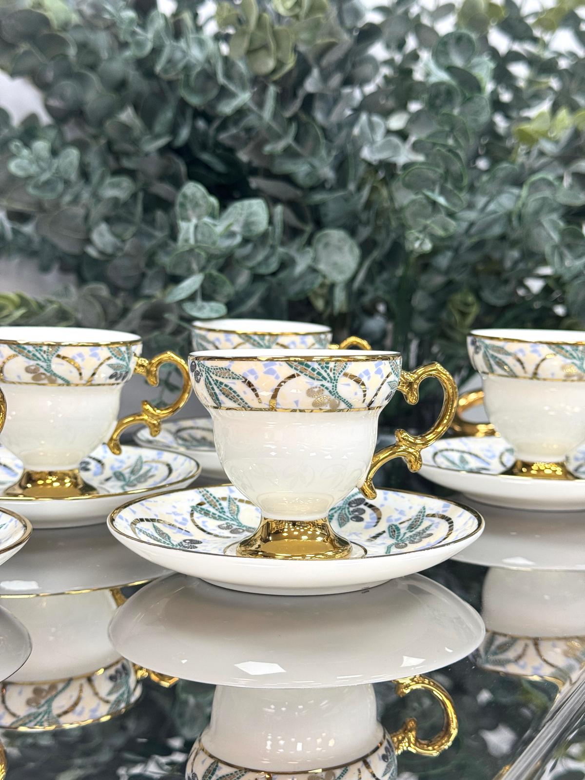 Adrian 6 Kişilik Porselen Fincan Takımı 90 Ml