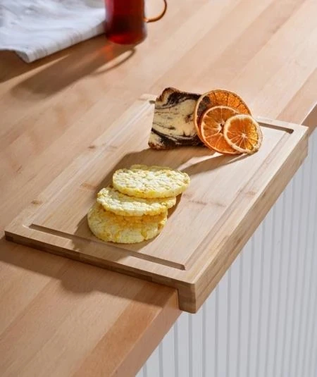 Bambu dikdörtgen sunum ve kesme tahtası 35/24 cm