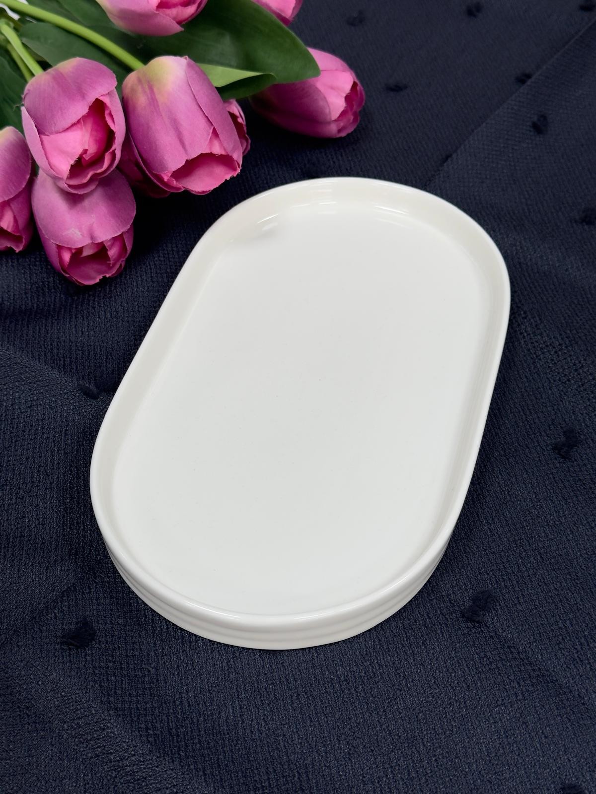 ACAR 26 Cm Porselen Oval Tabak