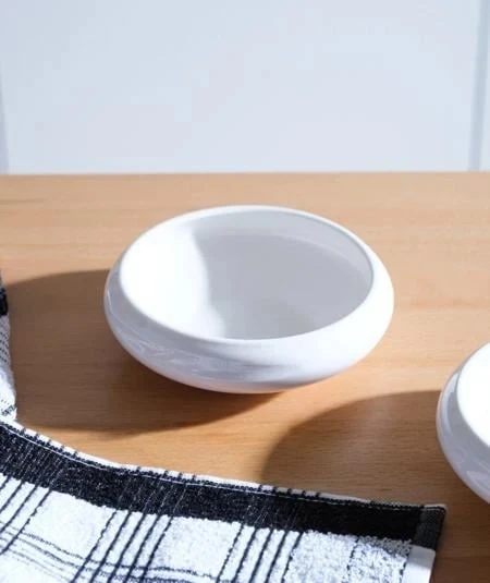 ACAR Bıanco Perla Porselen Kase 14x4 Cm