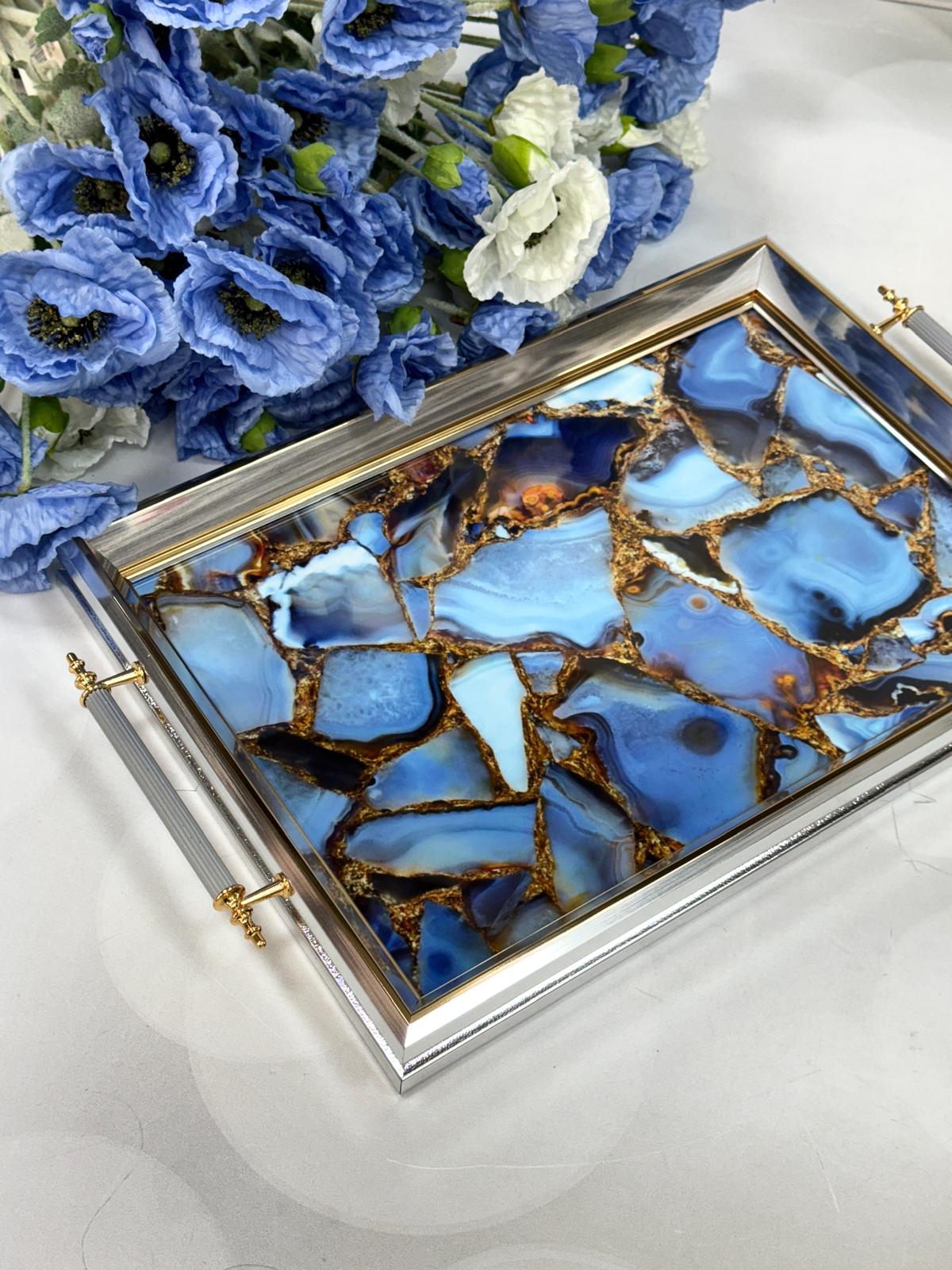 Dikdörtgen Lüx Tepsi Ebruli 45/31 Cm