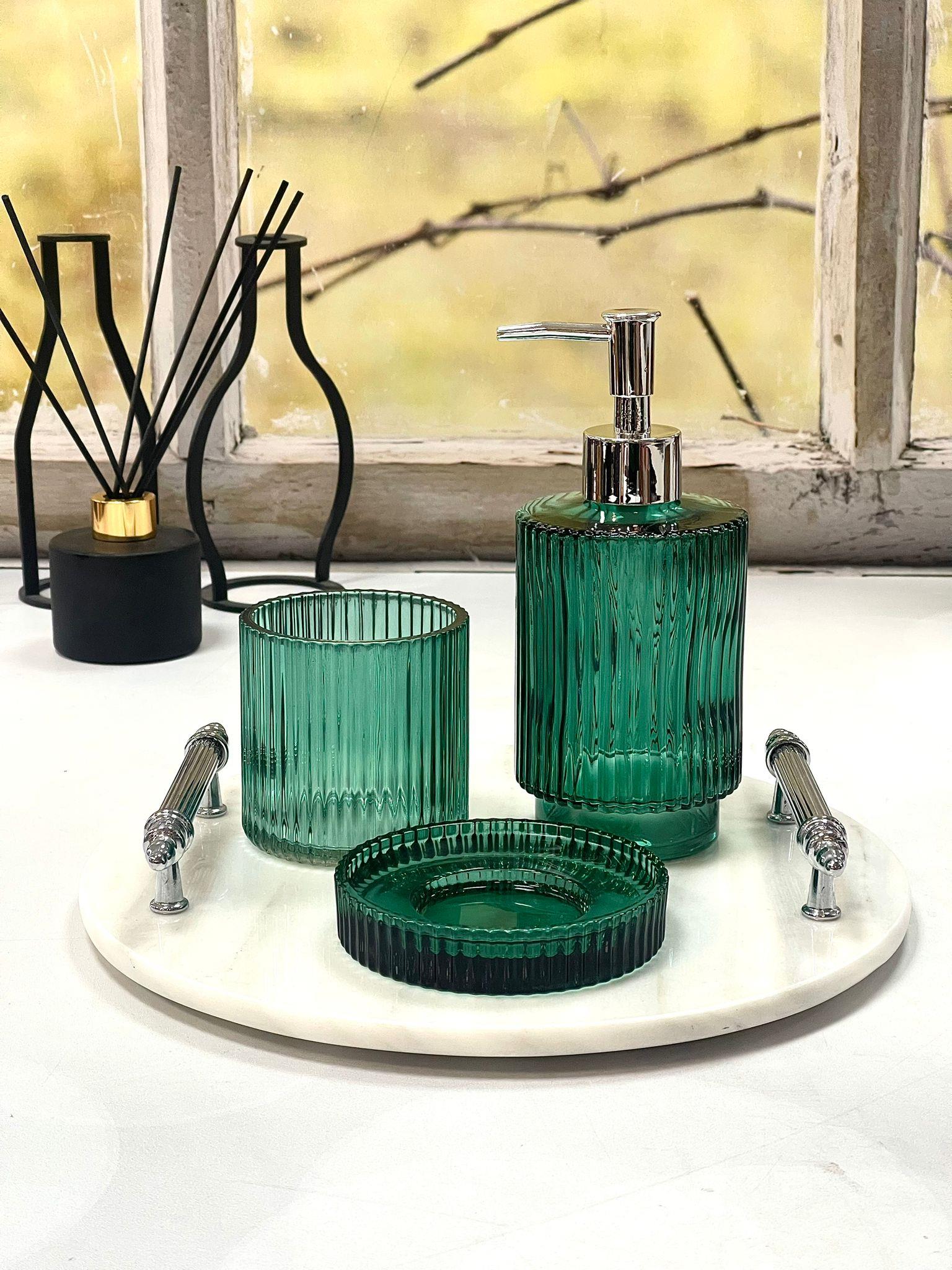 AROW Arow Renkli Cam Banyo Seti