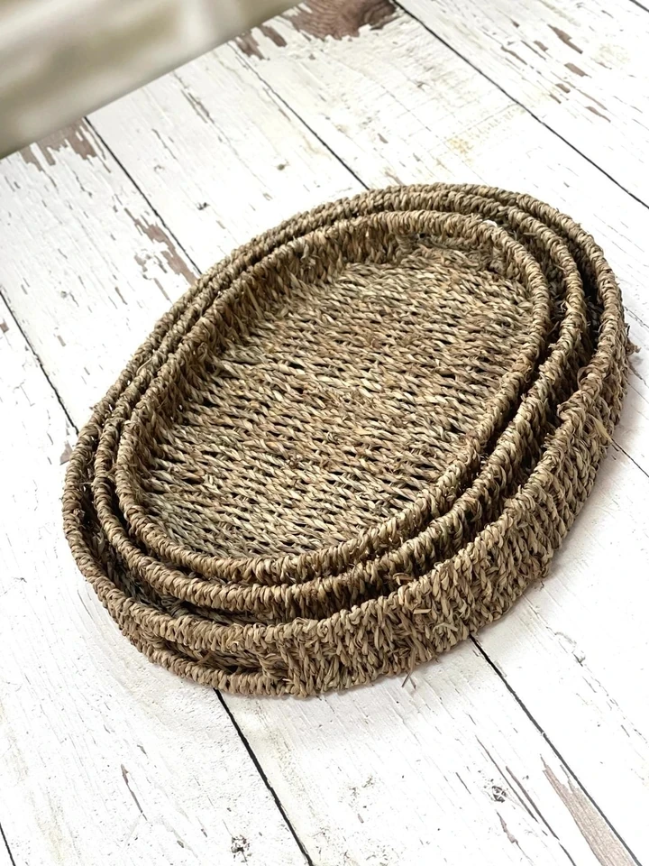 Perotti Perotti Pıcnıc Hasır 3`Lü Tepsi 41/35/32 CM