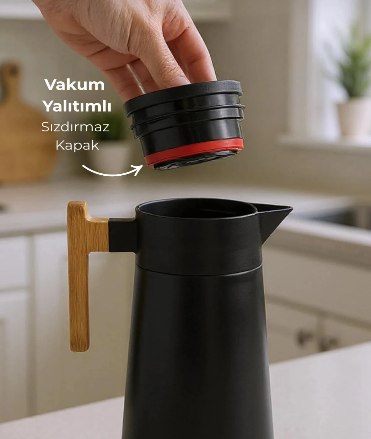 NORTH 2 LİTRE ÇELİK TERMOS-SİYAH