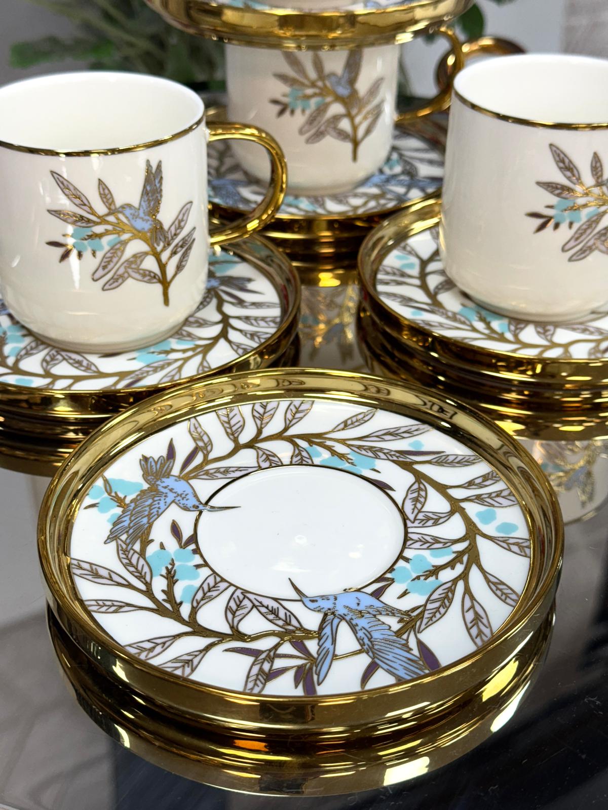 Porselen 6 Kişilik Çay Seti 200 cc