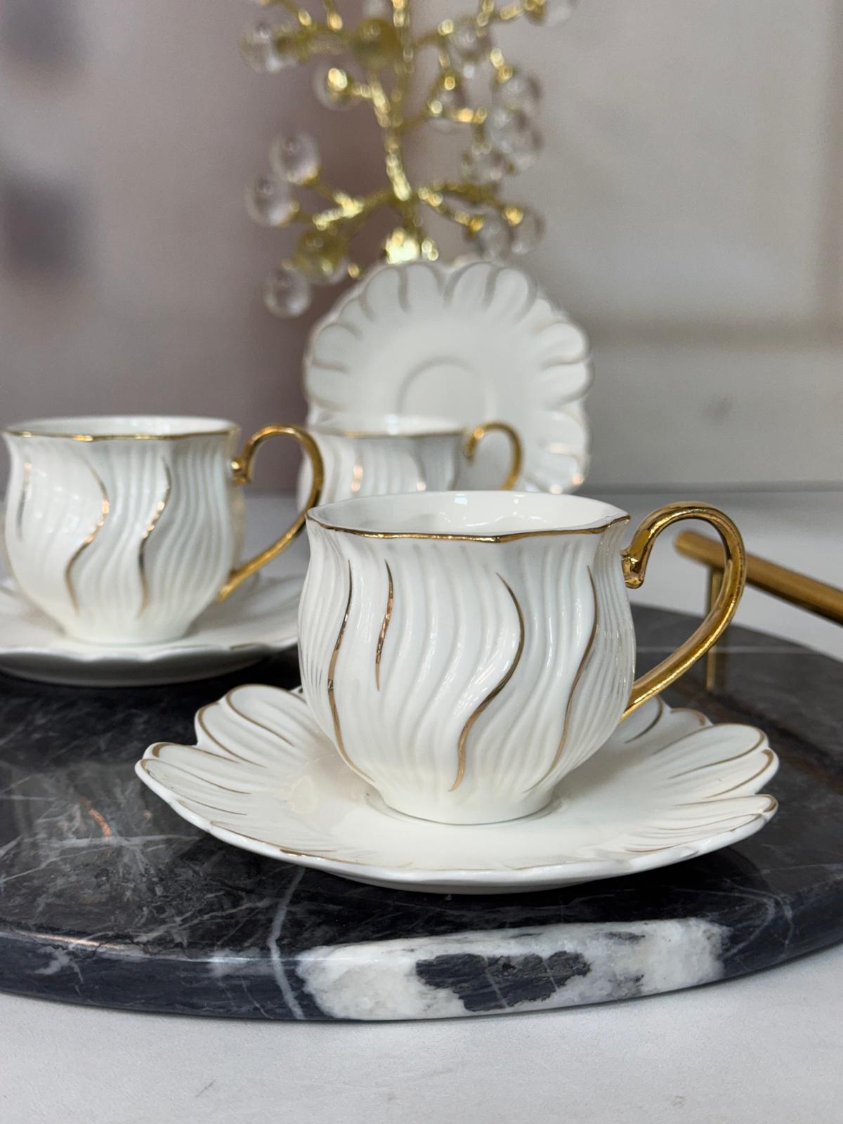 6 Kişilik Porselen Fincan Takımı 90 CC