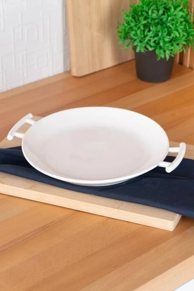 ACAR Bianco Perla Yuvarlak Tabak 23,5 Cm