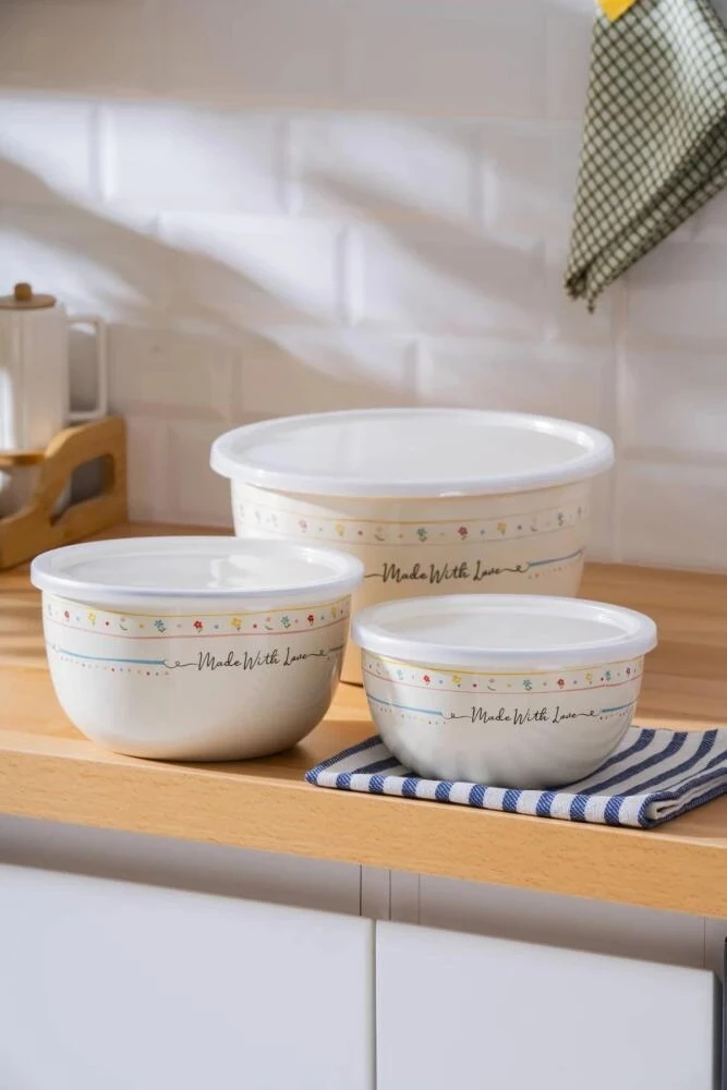 ACAR MADE WİTH LOVE EMAYE SAKLAMA KABI 3 LÜ