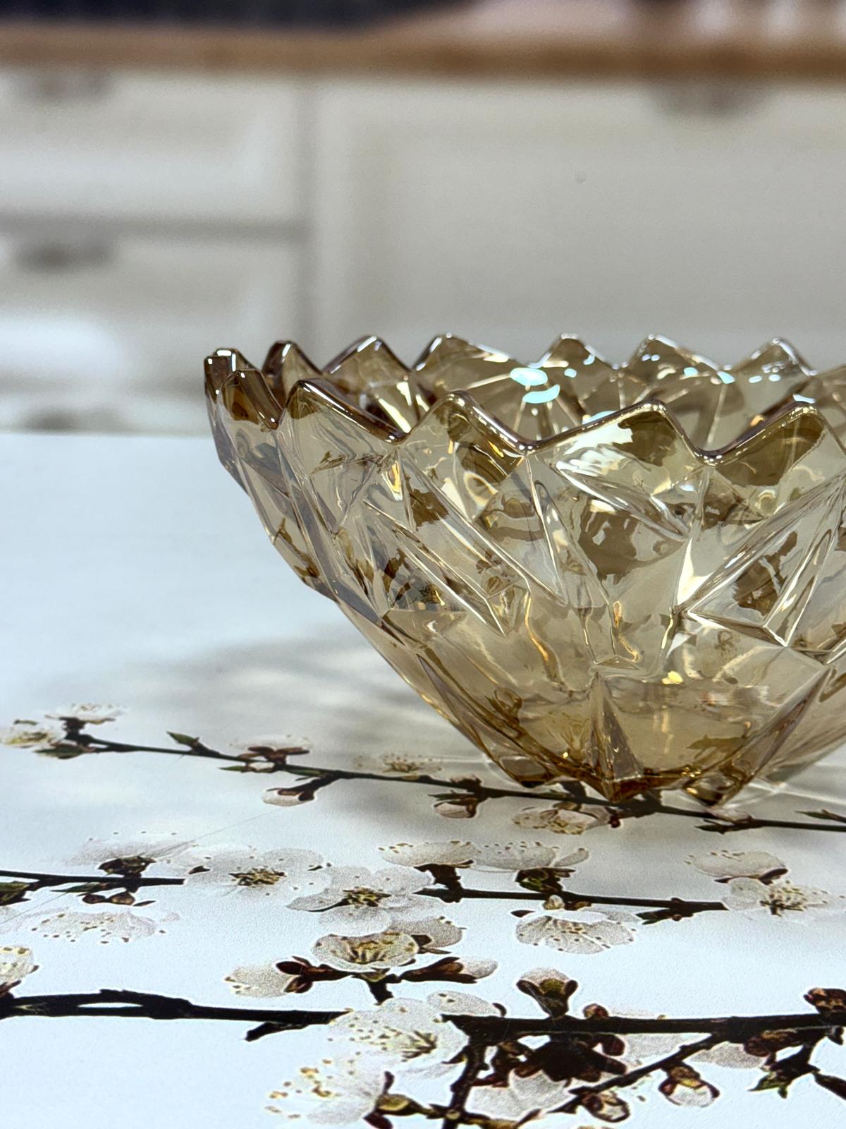 Cam Kristal Derin Kase 24 Cm