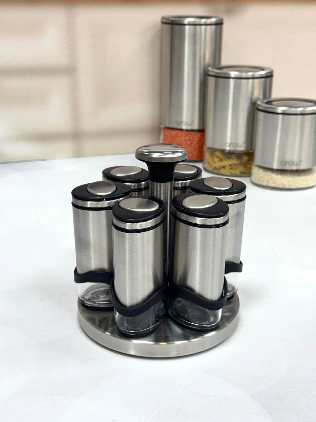 Basil 7 li 115 Ml Döner Standlı Baharat Seti