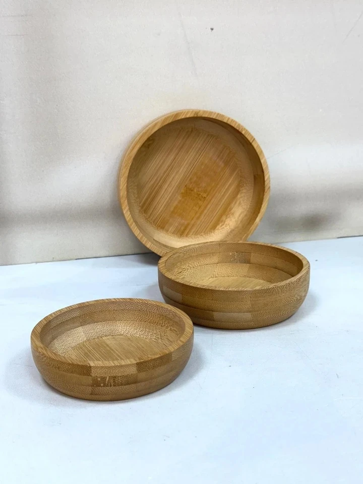 AROW Bambu 3 Lü Kase Seti 13/11/10 cm