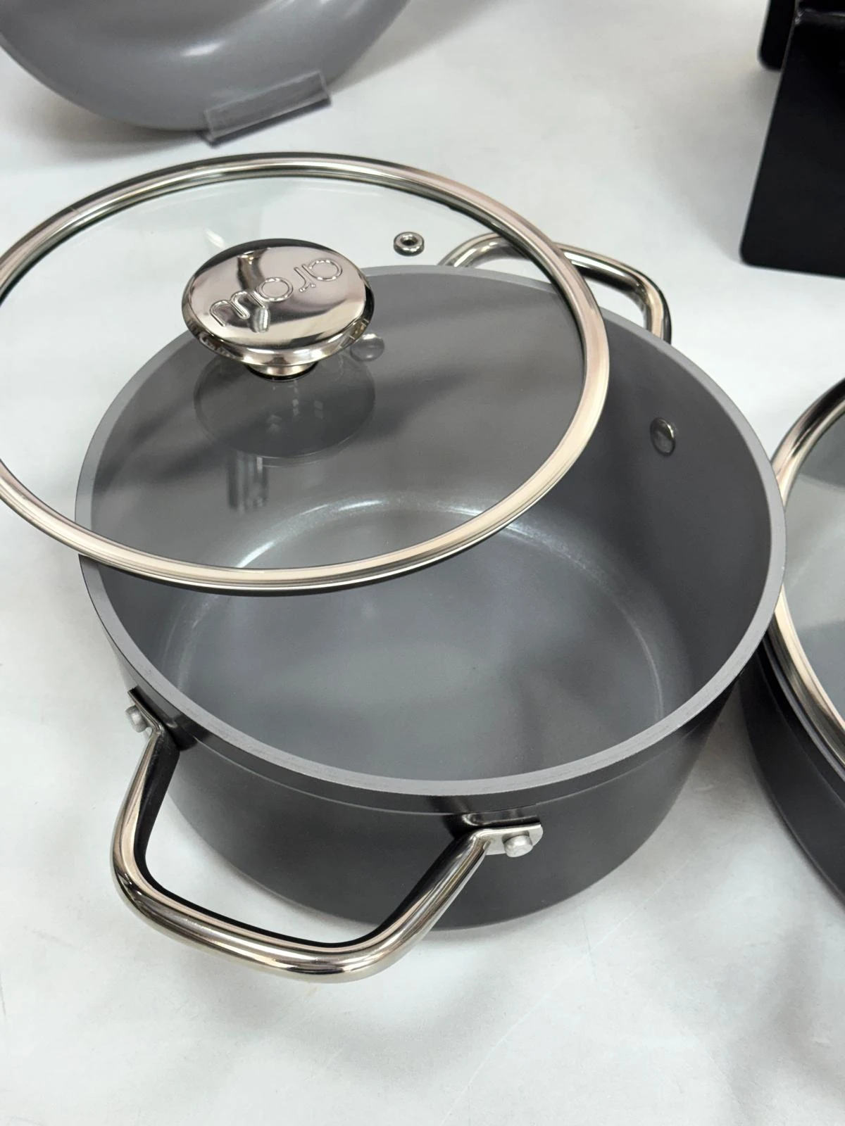 CORNHİLL 7 PARÇA SERAMİK TENCERE SETİ SİYAH