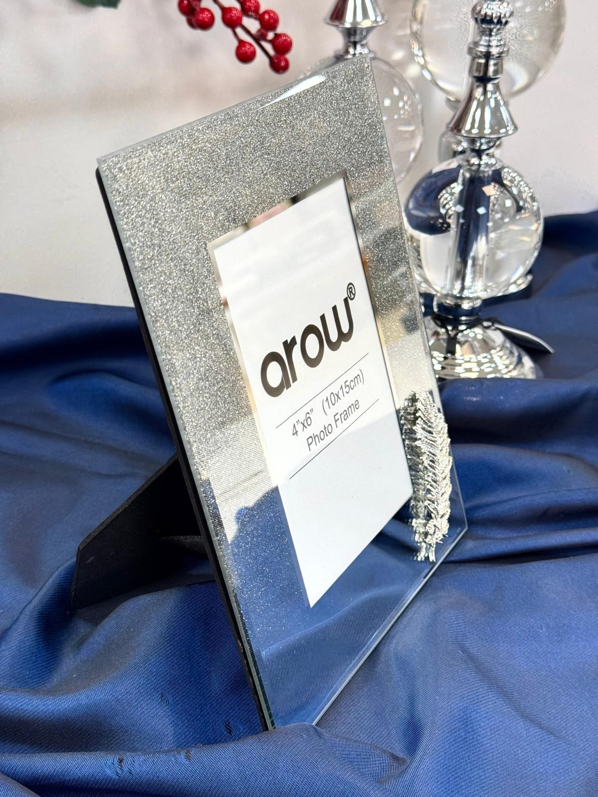 AROW Arov Simli Tüy Detaylı  Cam Çerçeve 10/15 cm