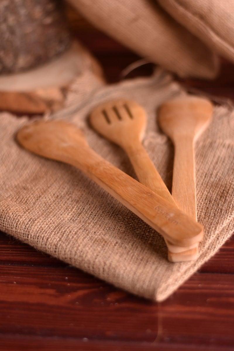 Bambu 3 Lü Servis Kaşığı