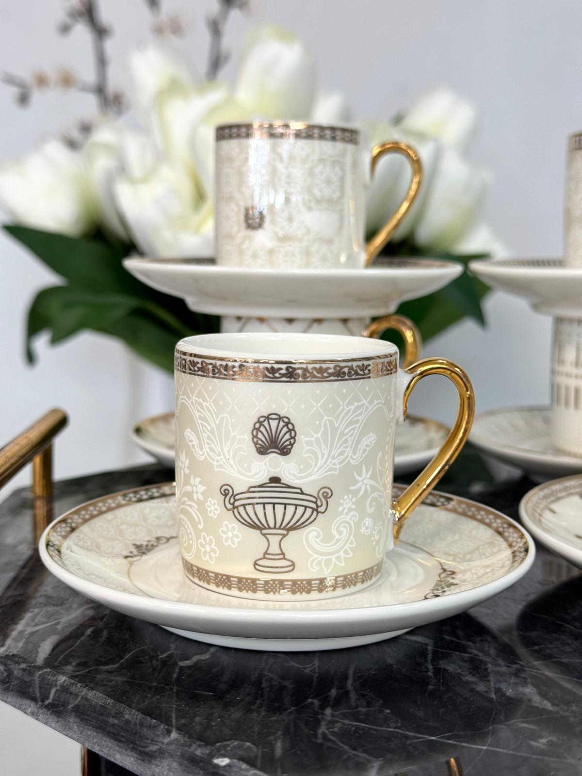 6 Kişilik Porselen Fincan Takımı 90 Ml