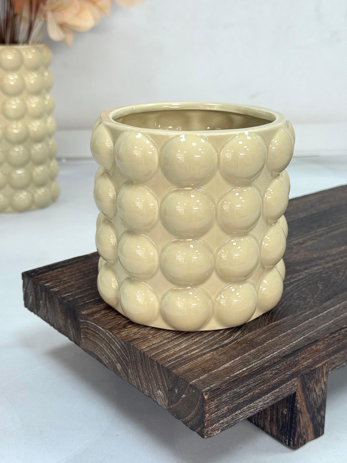 MIEN BUBBLE SERAMİK VAZO 13 CM