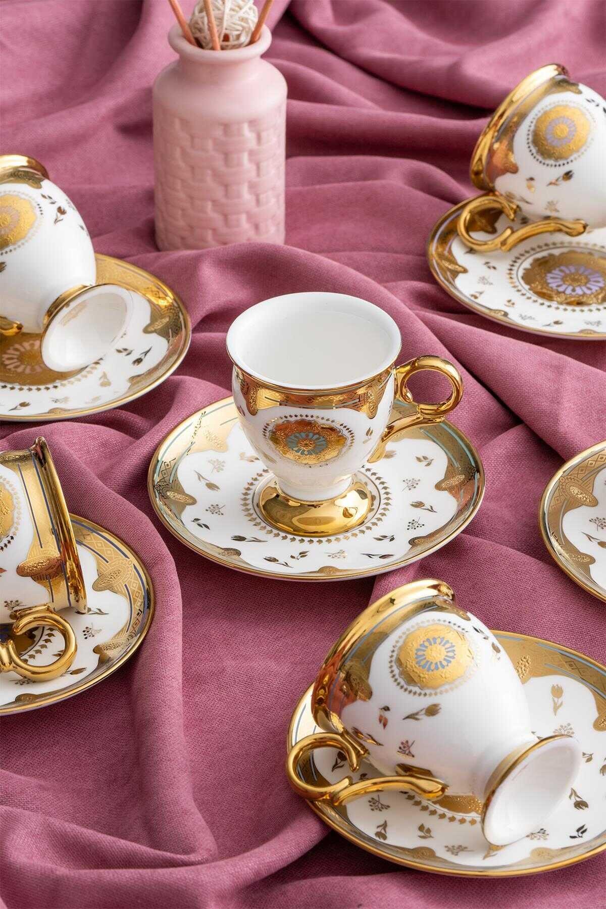 ACAR Zaıra 6 Lı Kahve Fincan Takımı