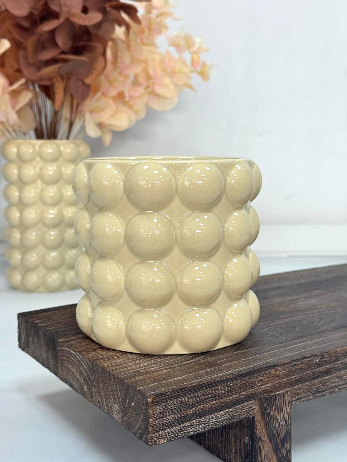 MIEN BUBBLE SERAMİK VAZO 13 CM