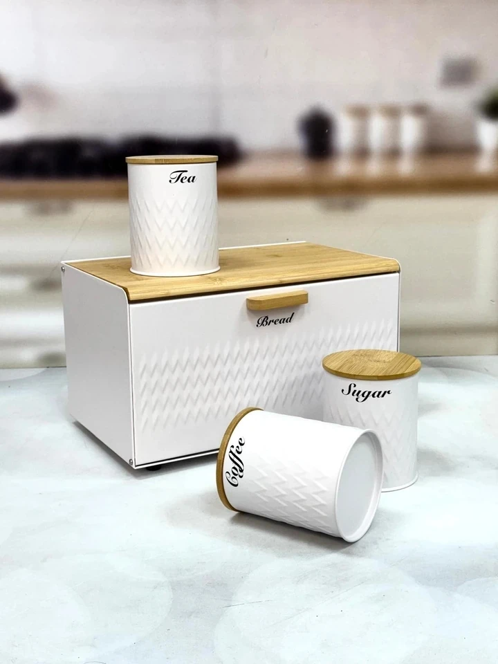 KOSAVA Bambu Kapaklı Ekmeklik Ve Baharat Seti