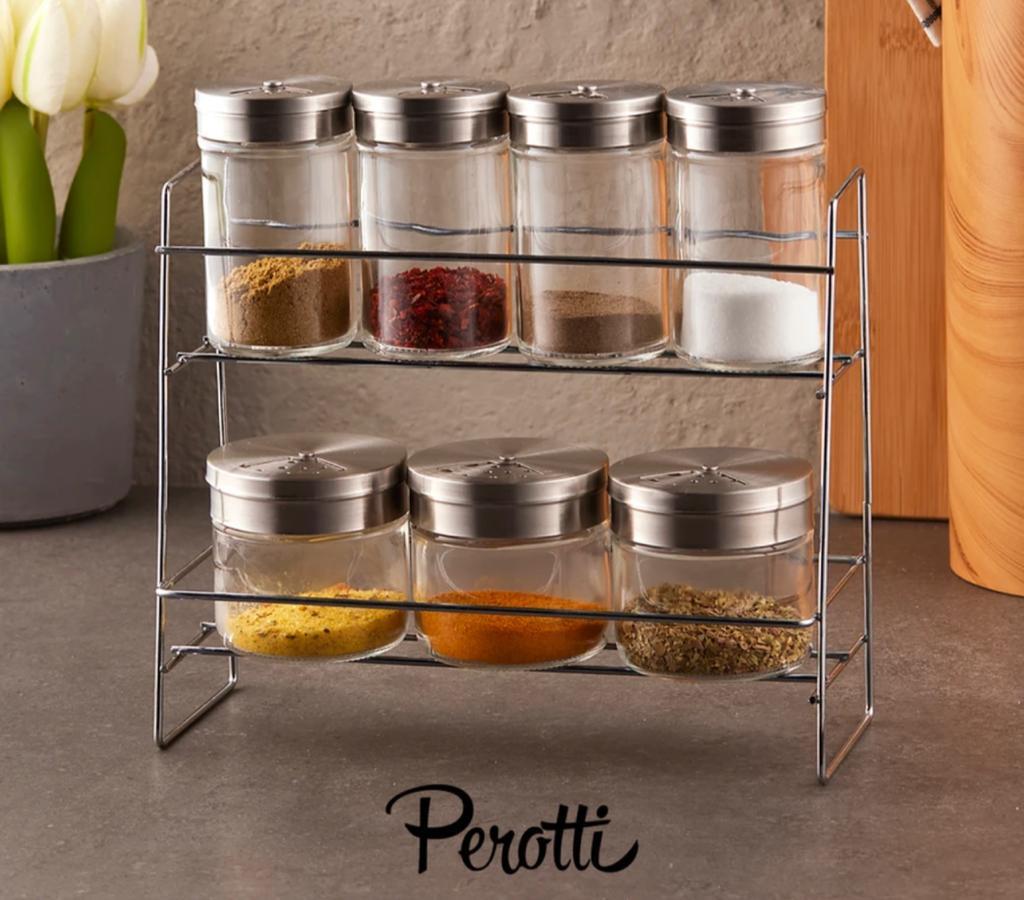 Perotti Perotti Sılva Metal 8Prc. Baharat Takımı