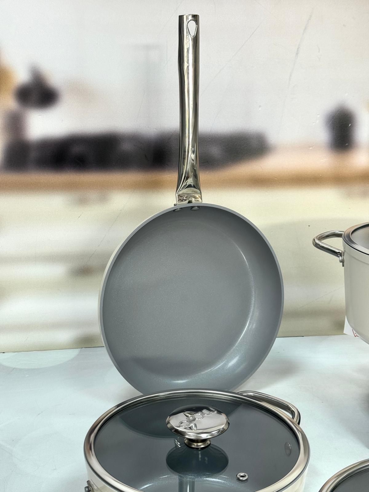 CORNHİLL 7 PARÇA SERAMİK TENCERE SETİ KREM