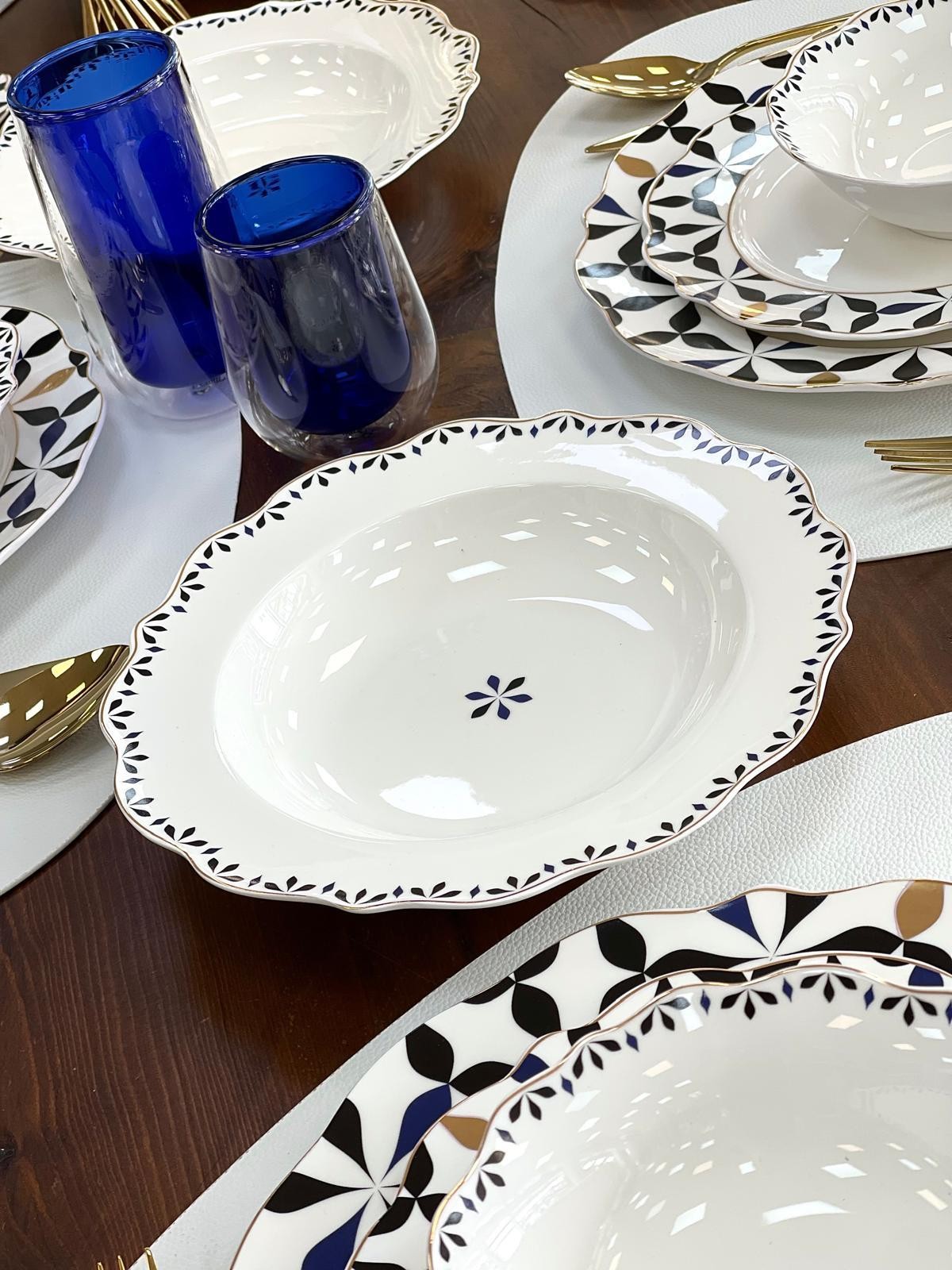 ACAR Lorenzo Porselen 24 Prç.Yemek Takımı