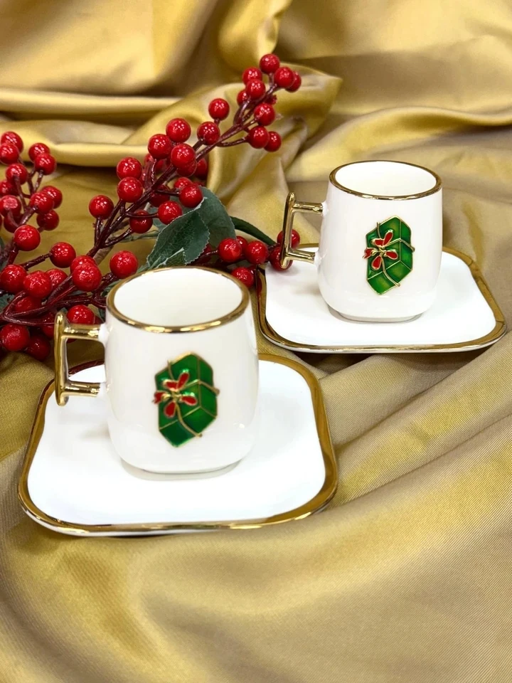 ACAR Leone 2 Kişilik Kahve Fincanı Takımı - 110 ml