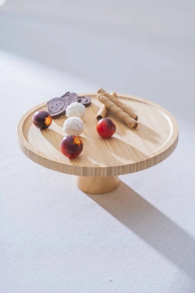 Bambu Dönerli Sunum Yüksek Ayaklı 25 cm