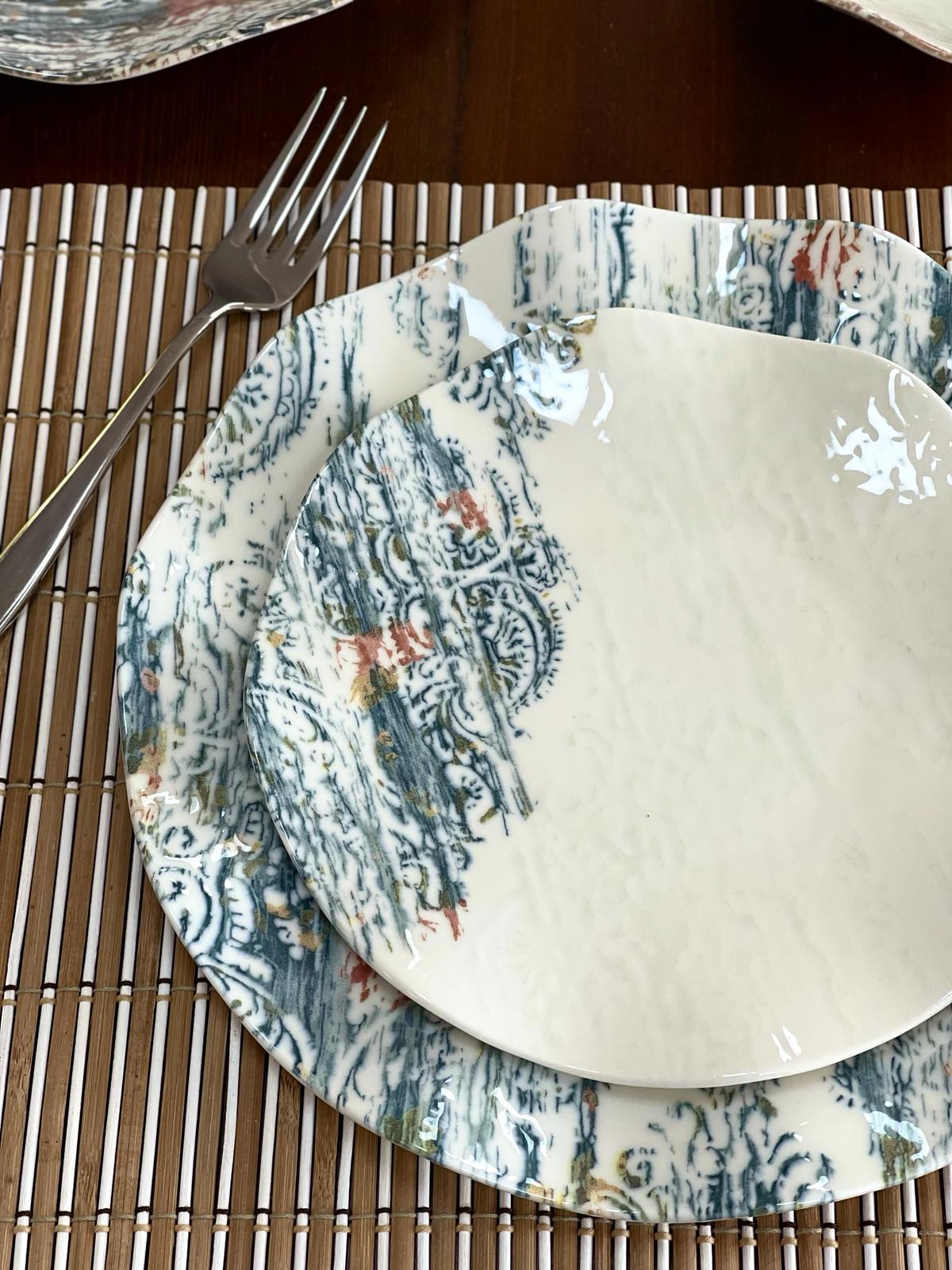 GÜRAL PORSELEN Güral Porselen Nesrin Yemek Takımı Reaktıf DG 24 Parça