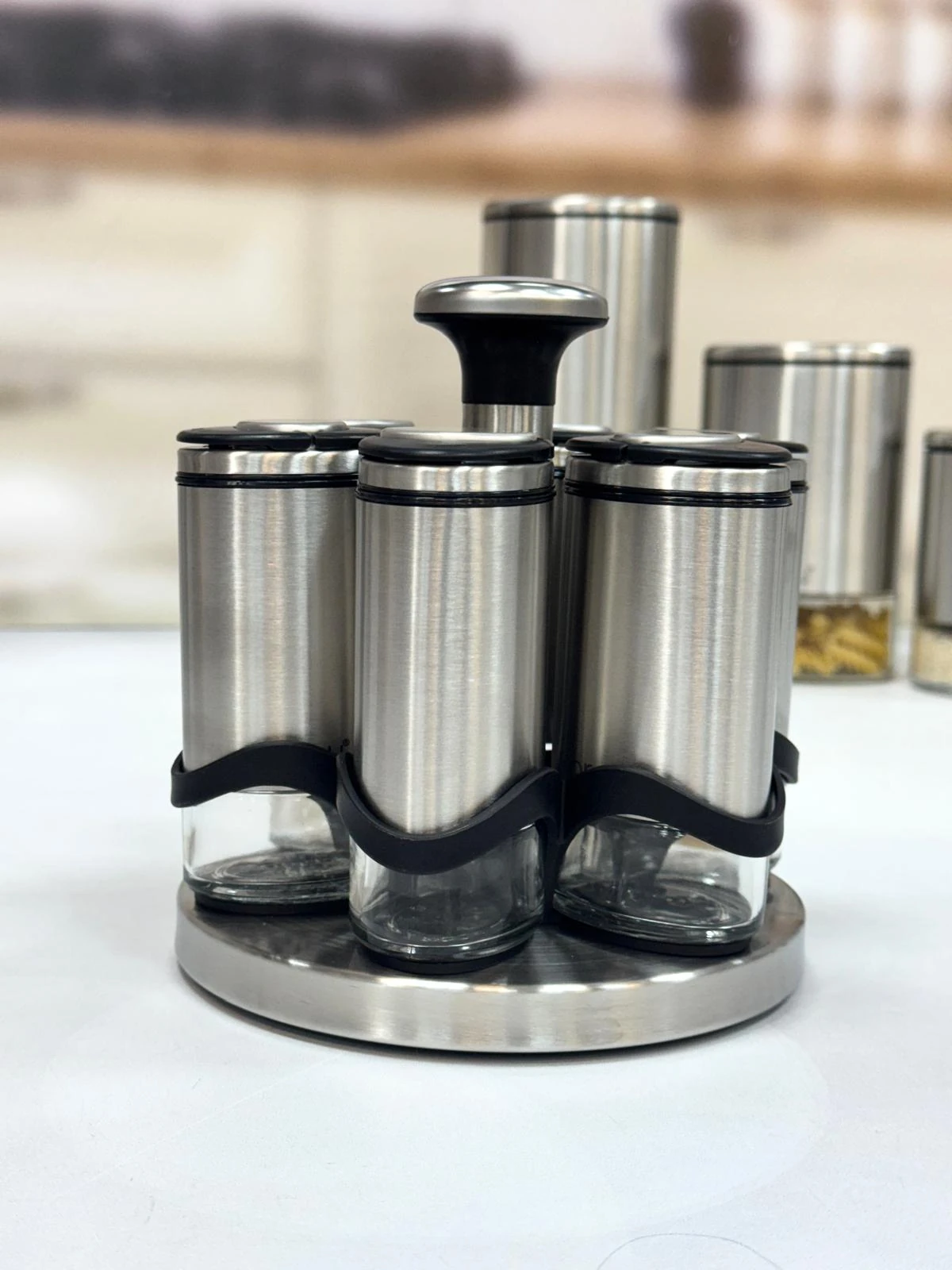 Basil 7 li 115 Ml Döner Standlı Baharat Seti