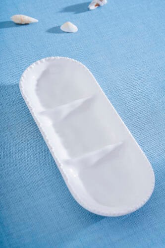 Mılano Porselen3 Bölmeli Tabak 26 cm