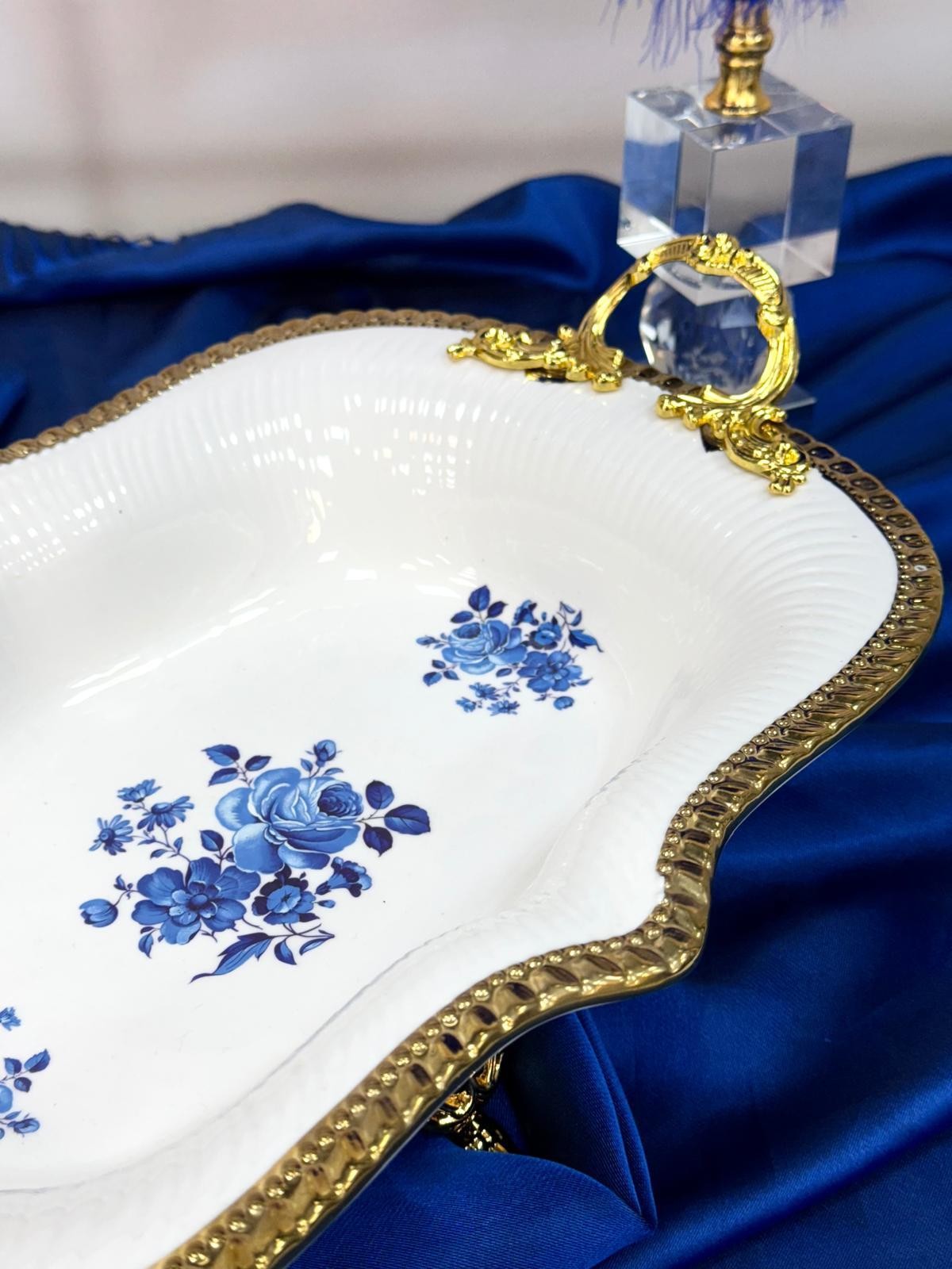 ŞAHANE HOME Ayaklı Dekoratif Sunumluk 34/25 cm