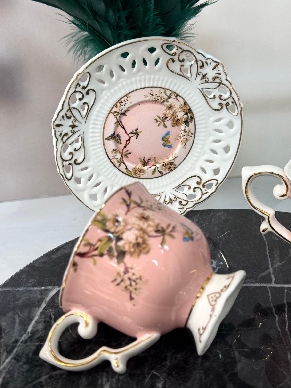 Fransız Porselen Türk Kahvesi Fincan Takımı 100 ml