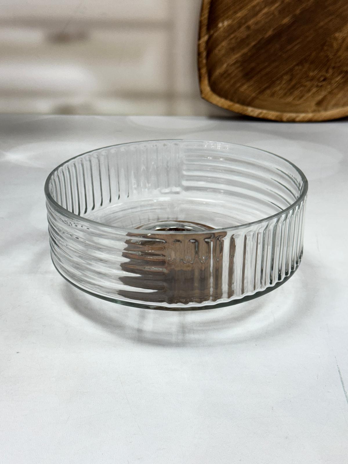 Akasya Standlı Cam Kase 21 Cm