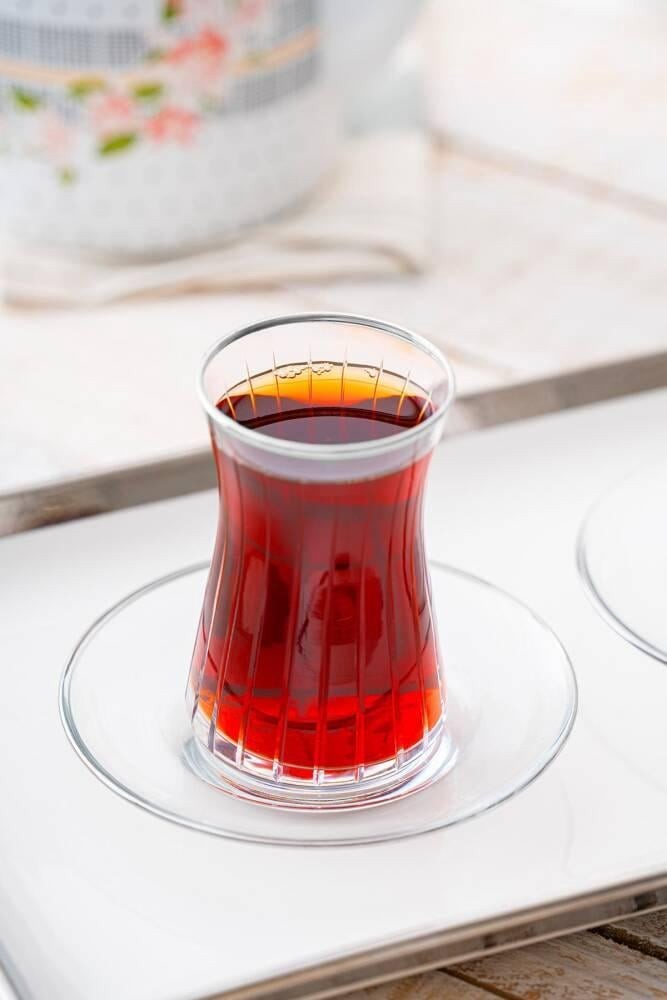 ACAR 12 Parça Louisa Silver Çay Seti