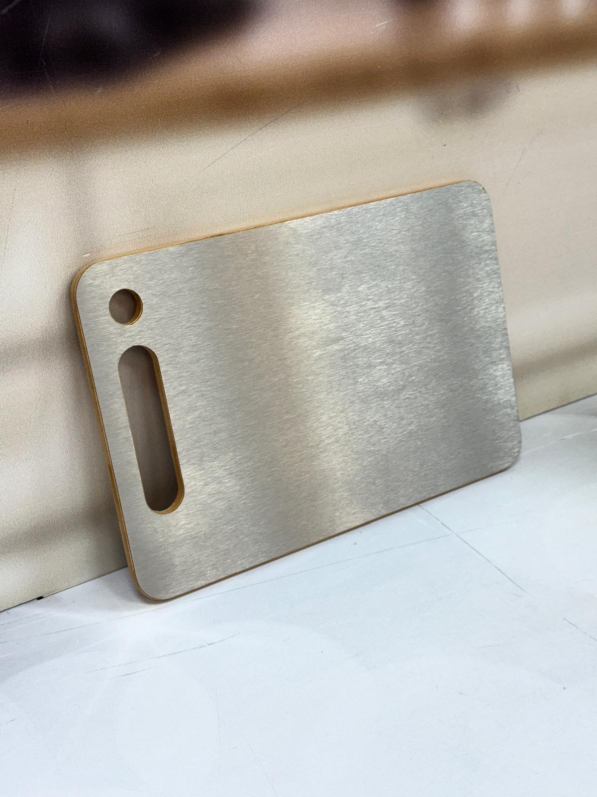 Çift Taraflı Çelik Ve Bambu Kesme Tahtası 30/20 Cm