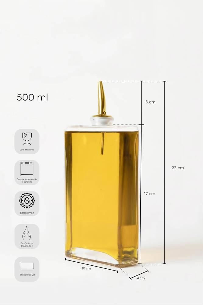 Perotti Perotti Molivet Gold 500 Ml Cam Yağdanlık