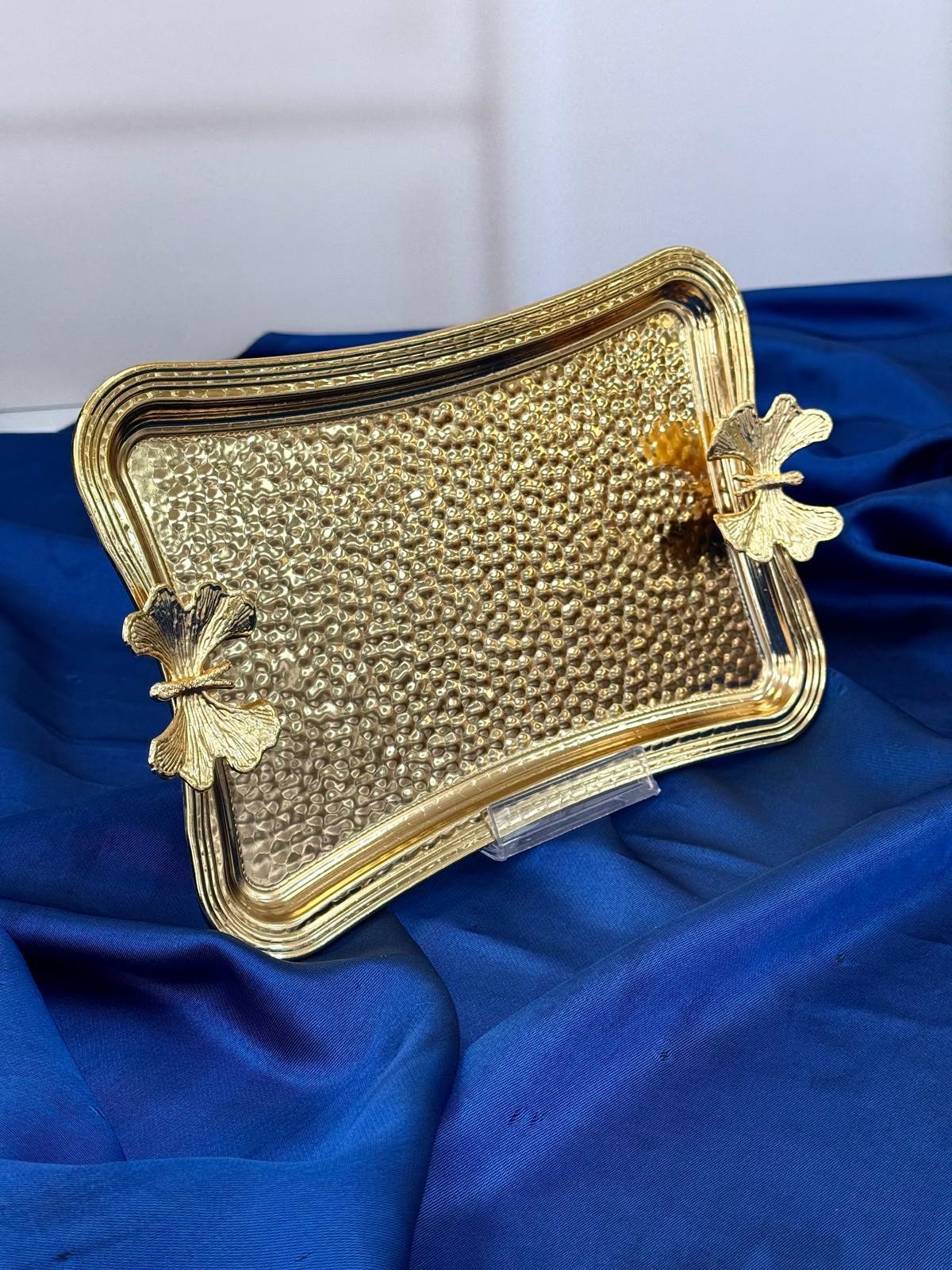 AROW Arow Kelebekli Gold  Tepsi 26/17 Cm