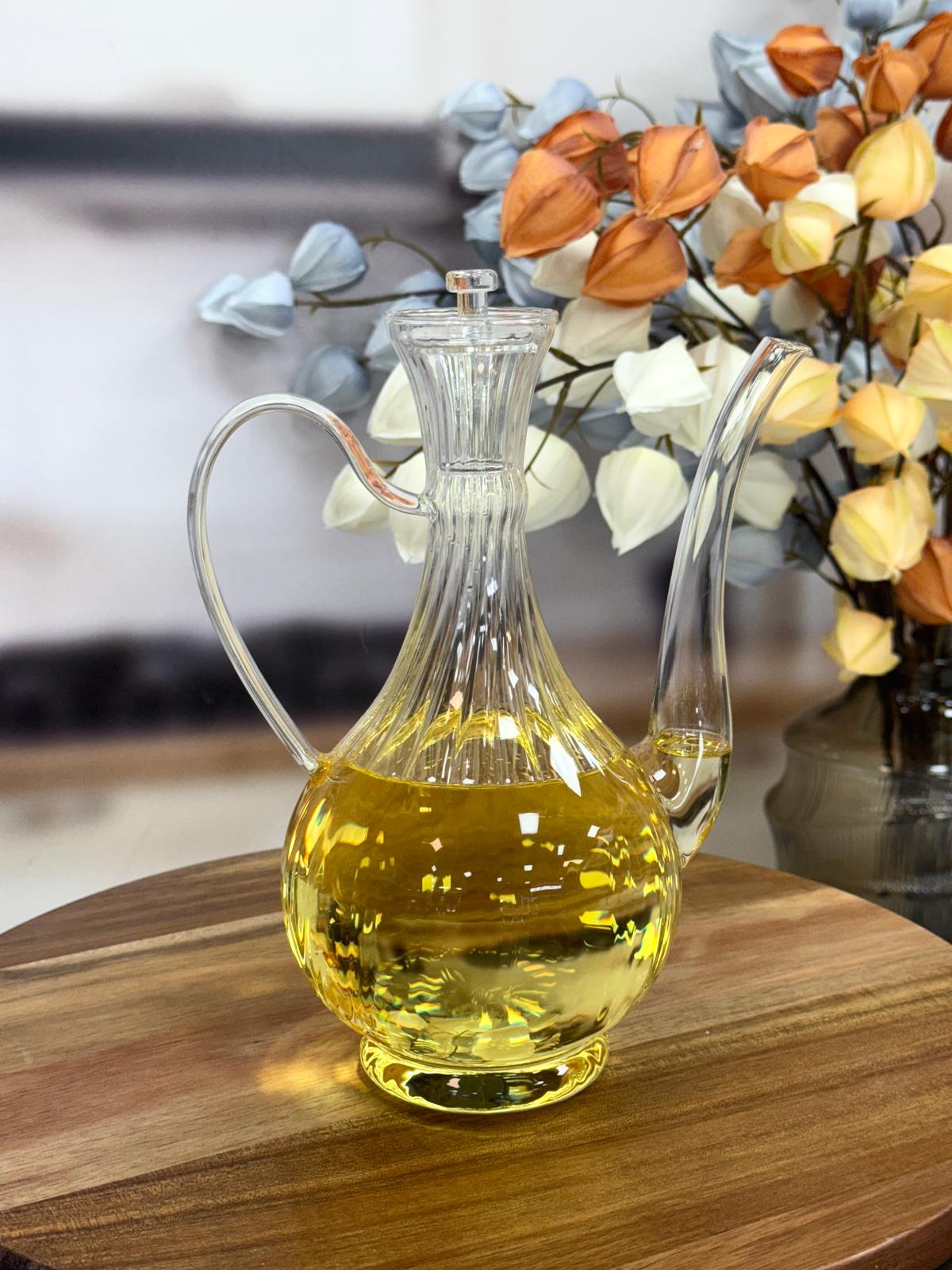 MIEN İBRİKLİ ÇİZGİLİ CAM YAĞDANLIK 750 ML