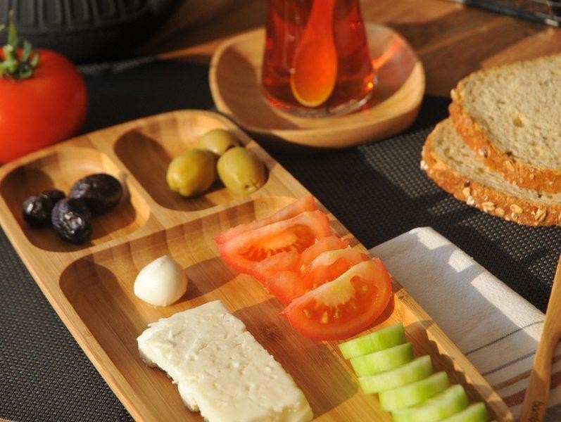BAMBUM FİLA 3 BÖLMELİ BAMBU SUNUM TABAĞI 16/39 CM