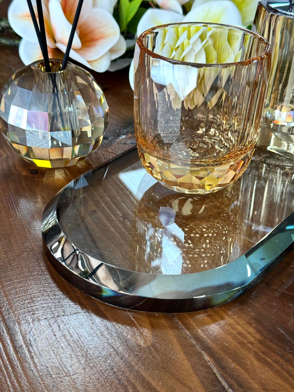 Kristal Banyo Takımı-Bal Renk