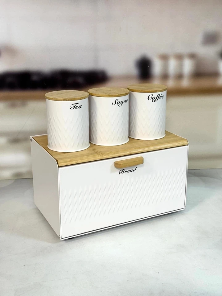 KOSAVA Bambu Kapaklı Ekmeklik Ve Baharat Seti